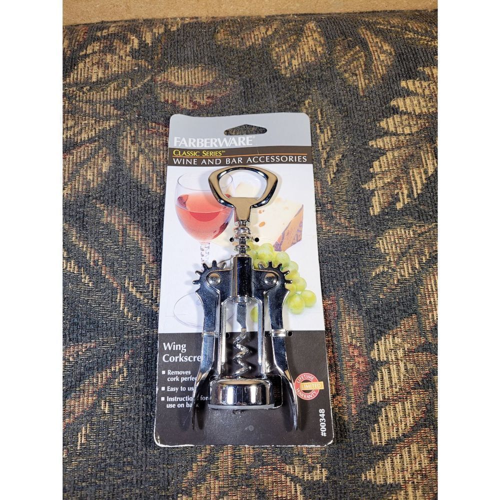 Farberware Classic Series Wine and Bar Acessories Wing Corkscrew- NIP